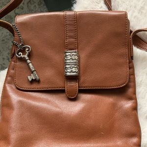 Vintage fossil leather crossbody purse
